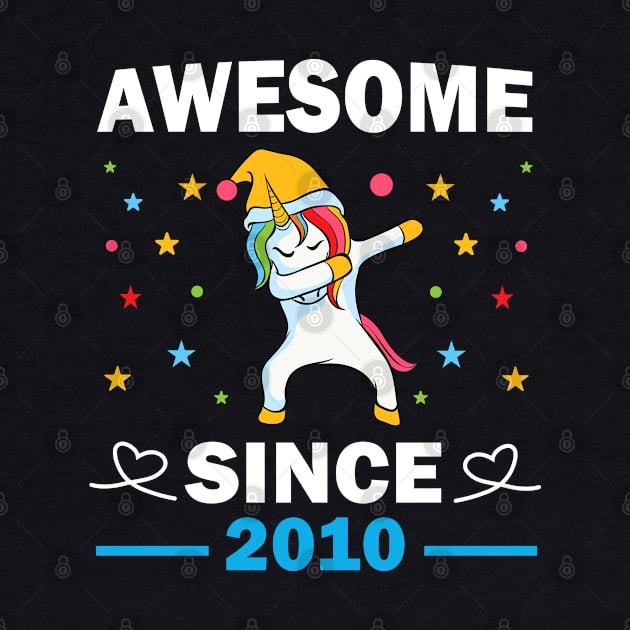 Dabbing unicorn awesome since 2010 by madani04